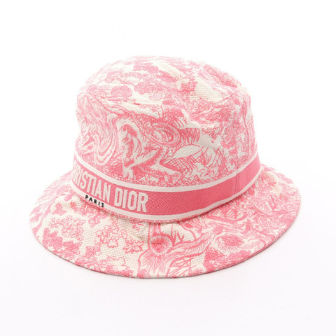 Dior D-Bobby Bob Hat 帽子 34TDJ923X13242458 棉質 白粉紅 全新 女款