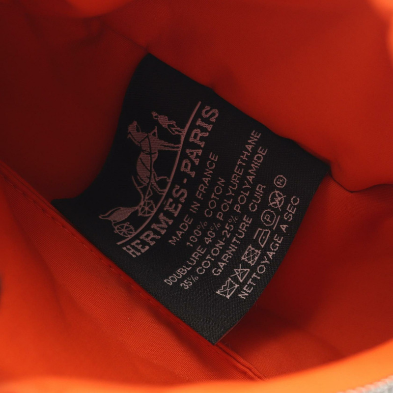 HERMES Bolide 迷你包帆布皮革黑色棕色二手女士 SHW-3