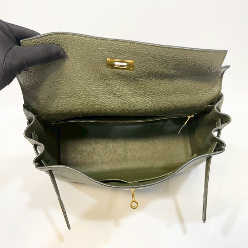 HERMES C6橄欖綠金釦Togo皮kelly32-7