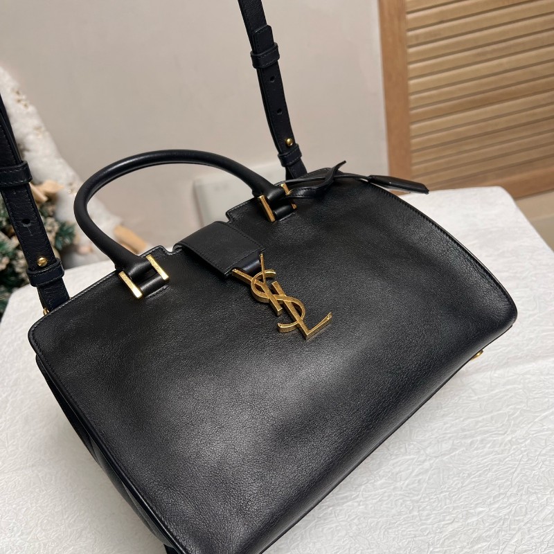 YSL聖羅蘭 黑色 新款cabas 手提包 肩背包 斜背包-3