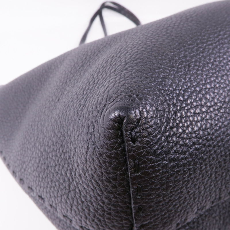 FENDI 牛皮皮革Shoulder Tote銀扣肩背袋/手挽袋-6