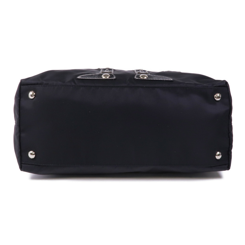 PRADA 尼龍Shoulder Tote銀扣肩背袋/手挽袋-3