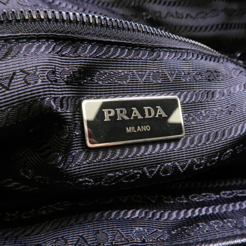 PRADA 尼龍Shoulder Tote銀扣肩背袋/手挽袋-7