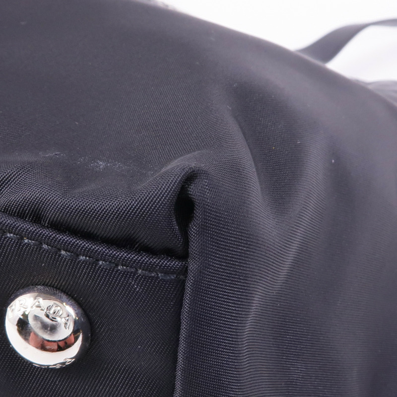 PRADA 尼龍Shoulder Tote銀扣肩背袋/手挽袋-11