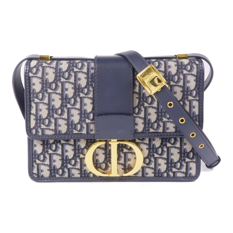Dior 帆布Montaigne金扣肩背袋-0