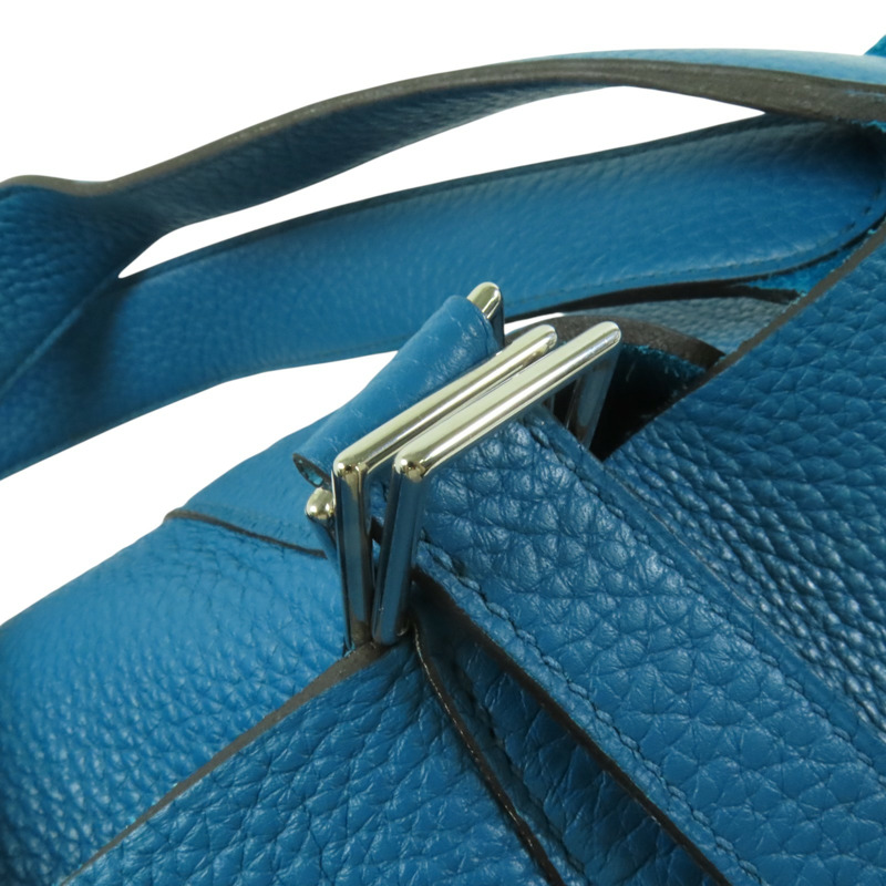 HERMES Clemence Picotin GM銀扣手挽袋-8