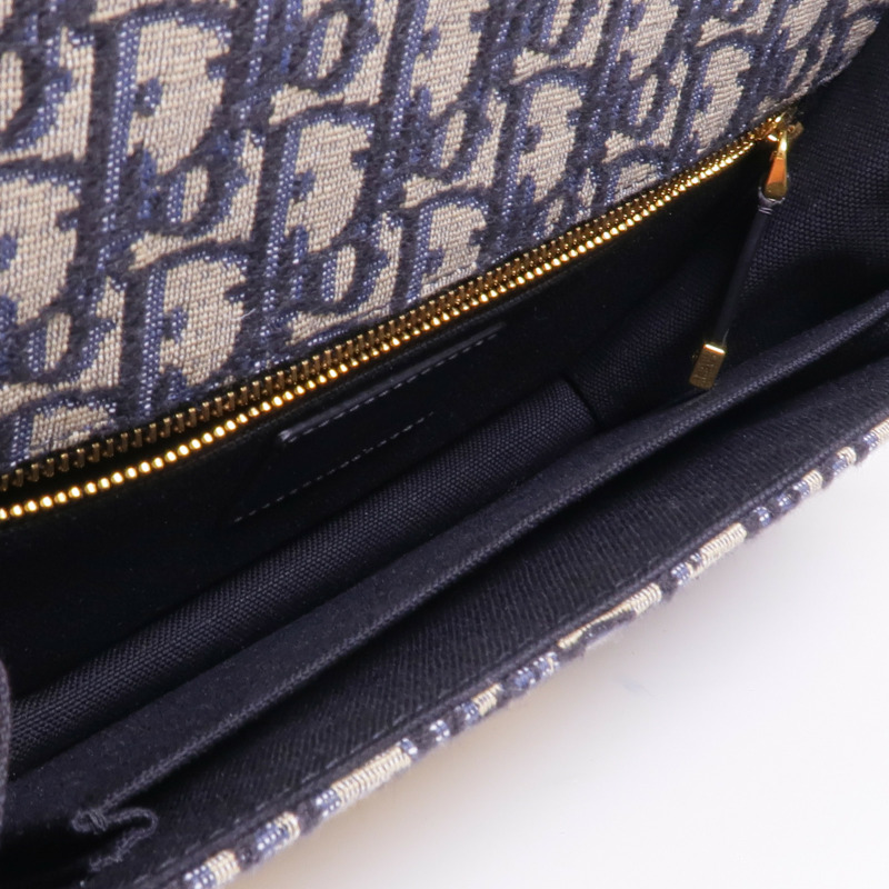 Dior 帆布Montaigne金扣鏈帶肩背袋-11
