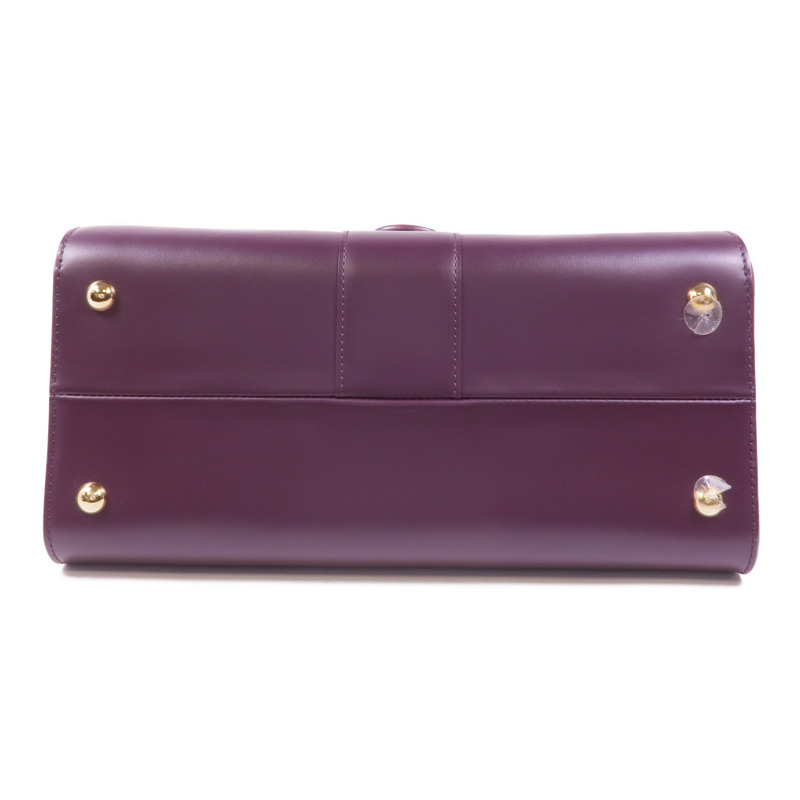 Delvaux 牛皮皮革Brillant MM金扣手挽肩背兩用袋-3