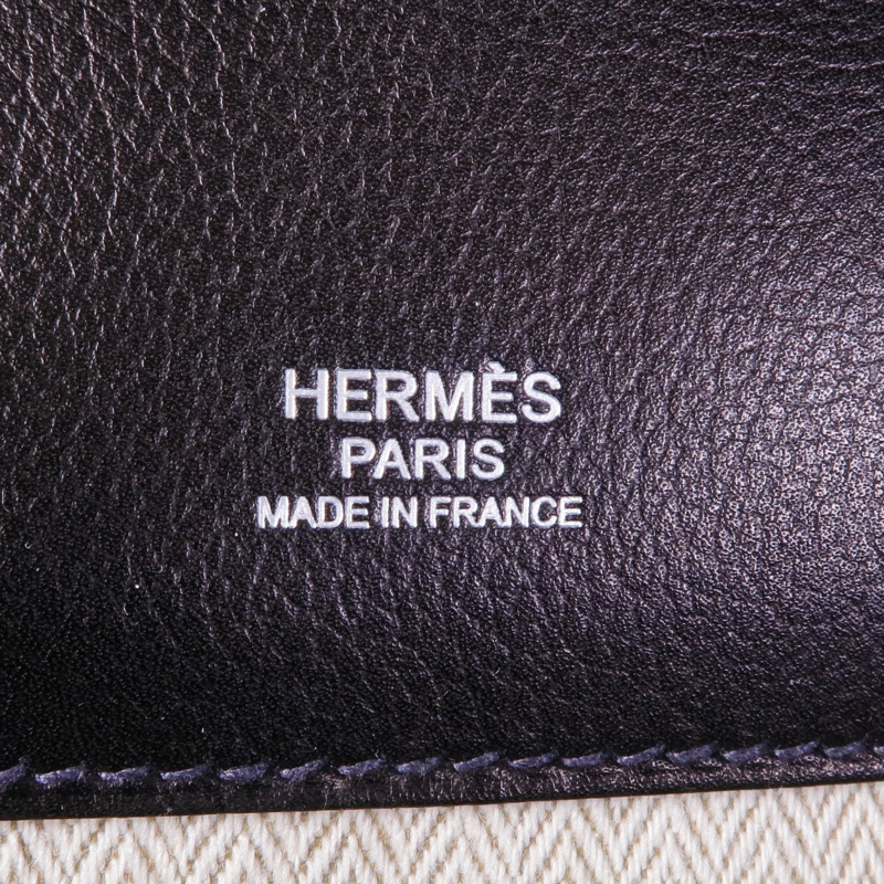 HERMES Swift皮革Oxer銀扣手挽肩背兩用袋Noir-12