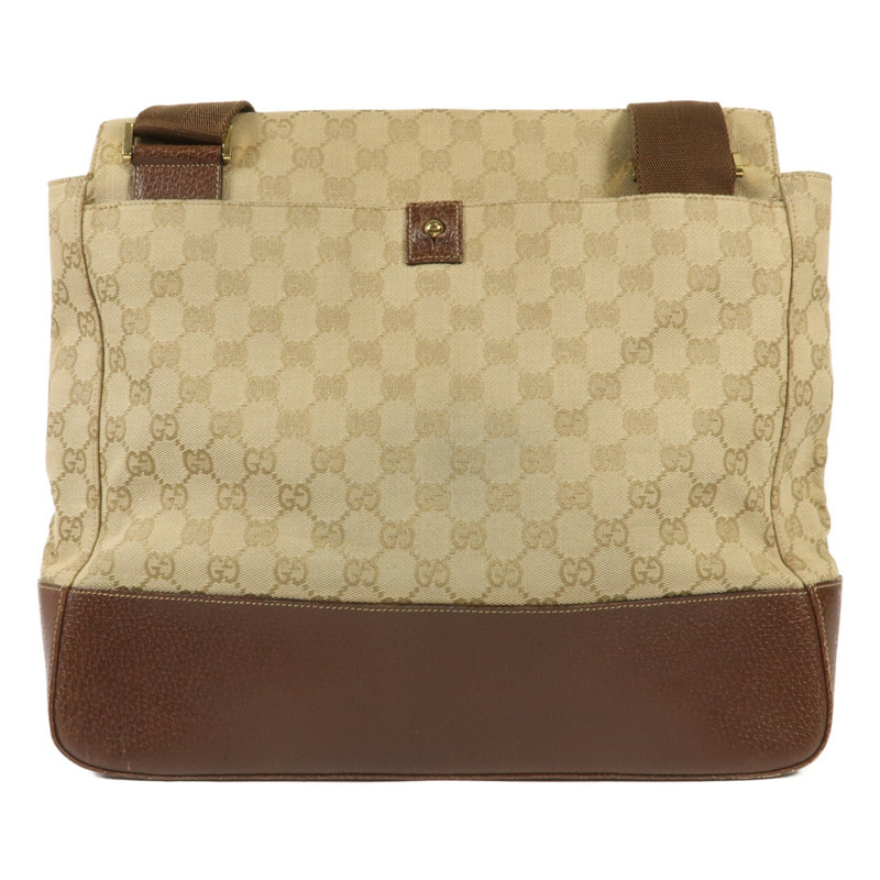 GUCCI 帆布Shoulder Bag金扣肩背袋-1