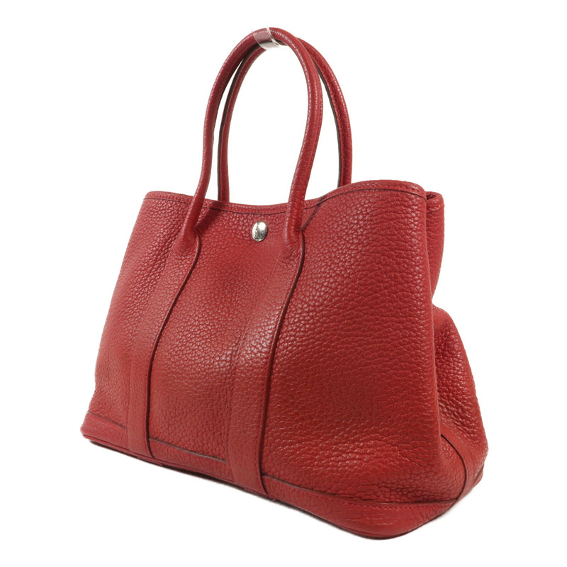 HERMES Negonda皮革Garden Party TPM銀扣手挽袋Bougainvillier-2