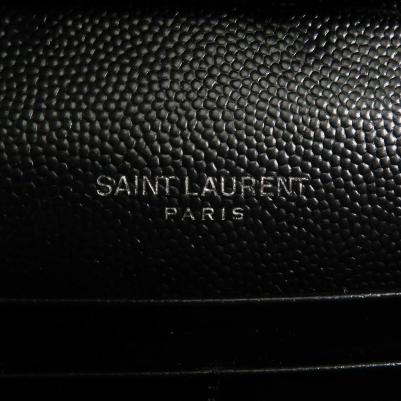 SAINT LAURENT 牛皮皮革Cassandra Classic銀扣鏈帶肩背袋-5