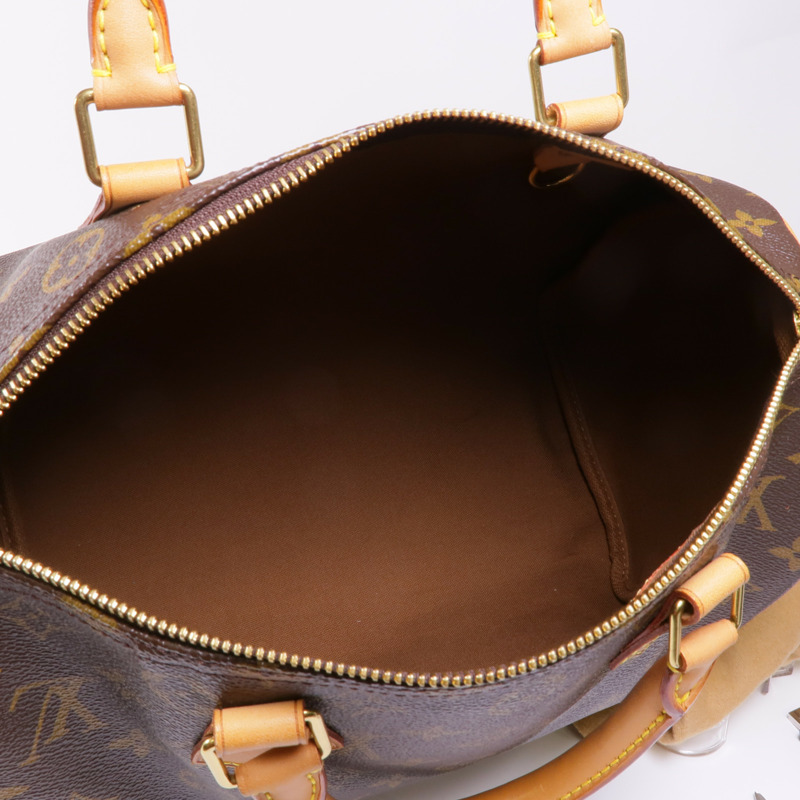 LOUIS VUITTON Monogram Speedy 30金扣手挽袋-13
