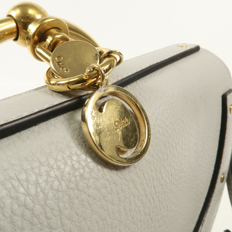 Chloe 牛皮皮革Nile Bag金扣肩背袋-7