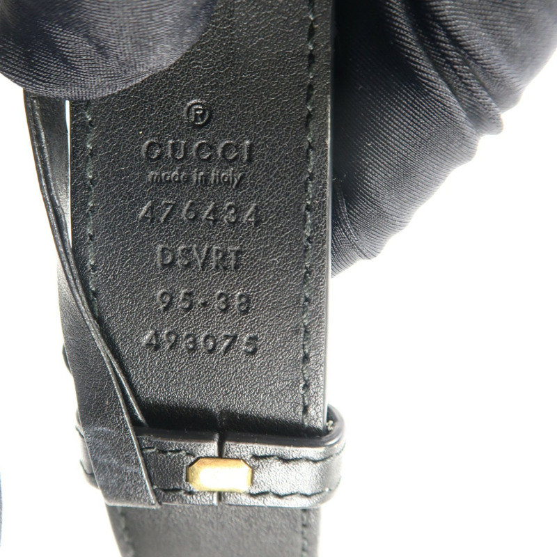 GUCCI 牛皮皮革Waist Bag金扣腰包-8