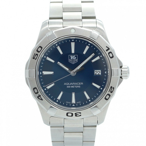 泰格豪雅 Aquaracer WAP1112 藍色錶盤男士手錶