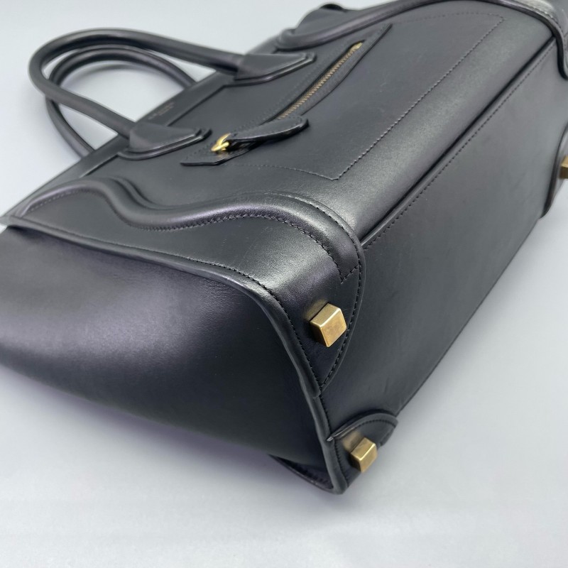 Celine 笑臉包手提包 小號 黑色 26*26*13cm-12