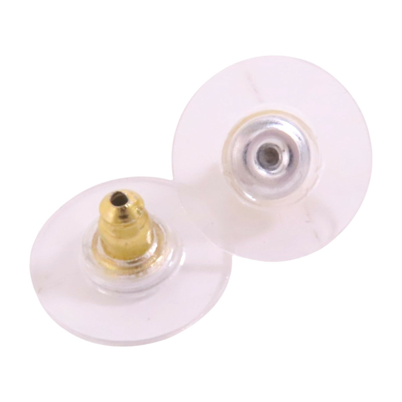 CHANEL 金屬/仿珍珠/水鑽Earrings銀扣耳環-5
