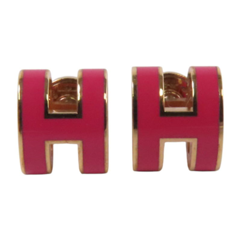 HERMES 金屬/琺瑯Pop H Earrings金扣耳環-0