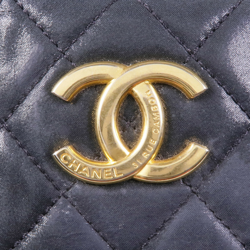 CHANEL 牛皮皮革Chain Shoulder/Tote金扣鏈帶肩背袋/手挽袋-9