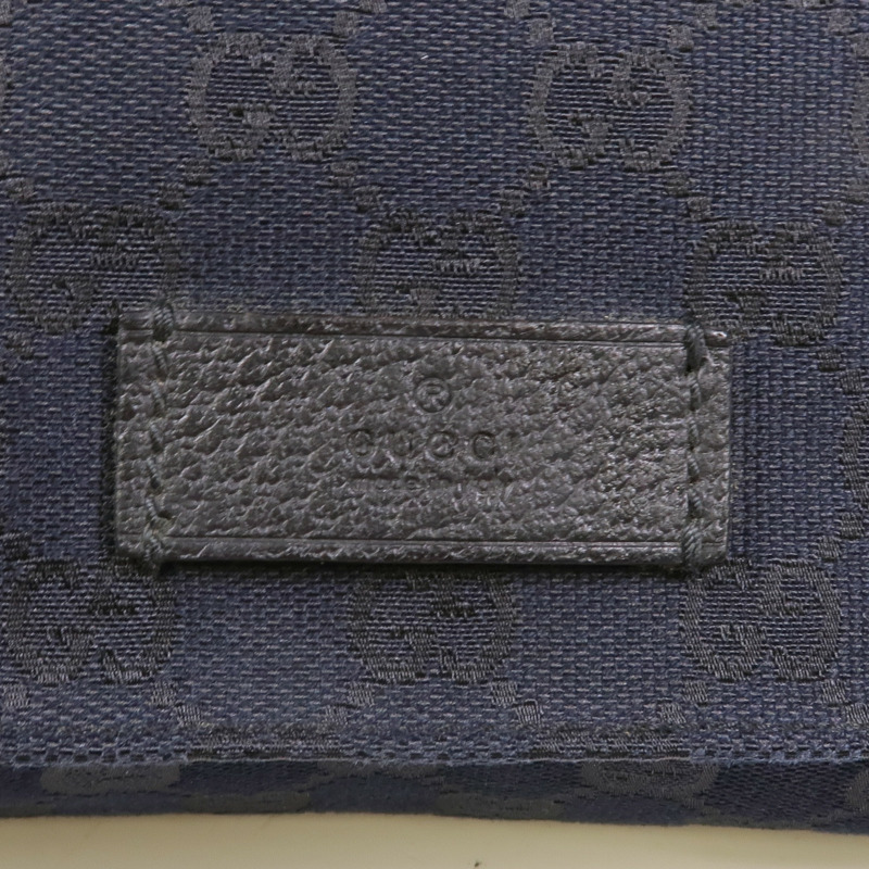 GUCCI 帆布Shoulder Bag銀扣肩背袋-9