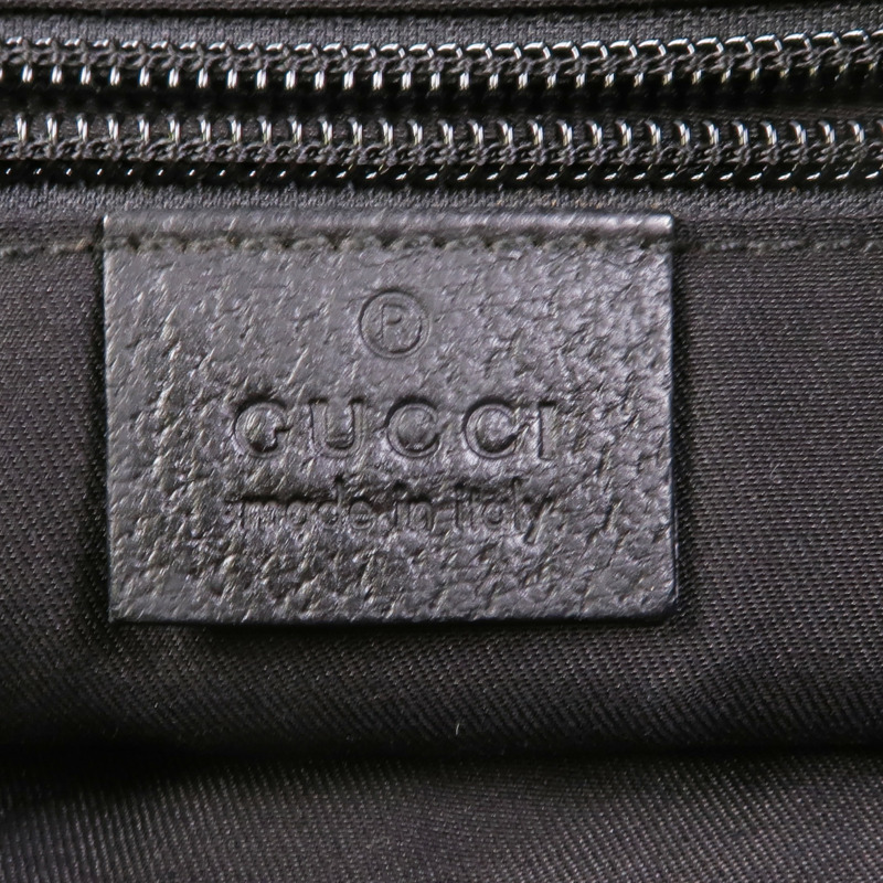 GUCCI 帆布Shoulder Bag銀扣肩背袋-12