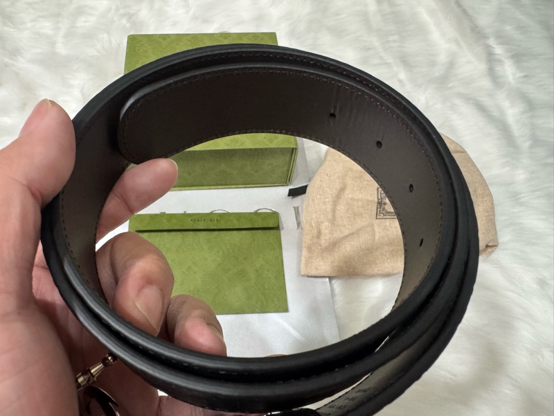 Gucci雙色皮帶-7