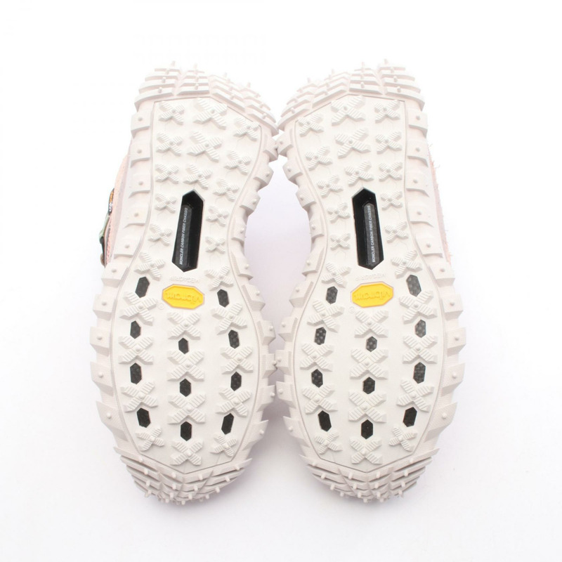 MONCLER TRAILGRIP 運動鞋 皮革 絨面革 布料 粉紅色 全新 男款 #37-3