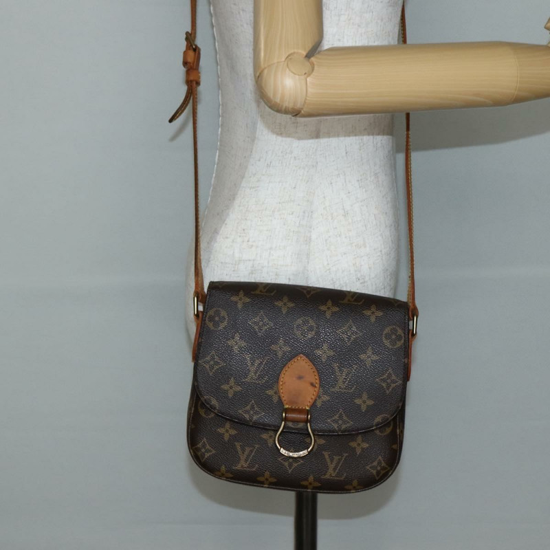 【日本直送】路易威登 Monogram Saint Cloud MM 肩背包 M51243 LV Auth BA5727-25