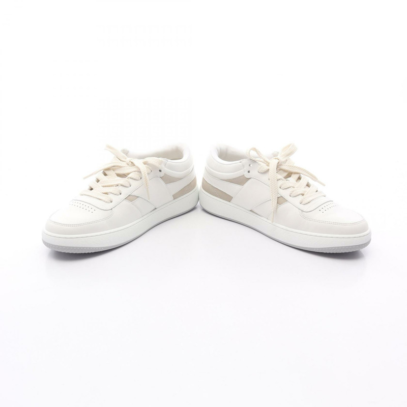 GIVENCHY G Move 運動鞋 BH00ARH1U911842 皮革絨面革白色棕色全新男款 #42-2
