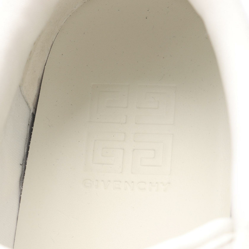 GIVENCHY G Move 運動鞋 BH00ARH1U911842 皮革絨面革白色棕色全新男款 #42-4