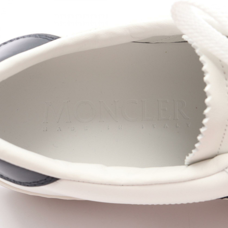 MONCLER MONACO2 運動鞋 4M00180M449600145 皮革白色紅色海軍藍全新男款 #45-4