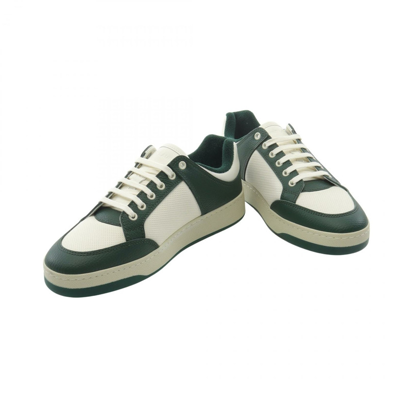 SAINT LAURENT PARIS SL/61 低筒運動鞋 皮革 白色 全新 男士 #43-2