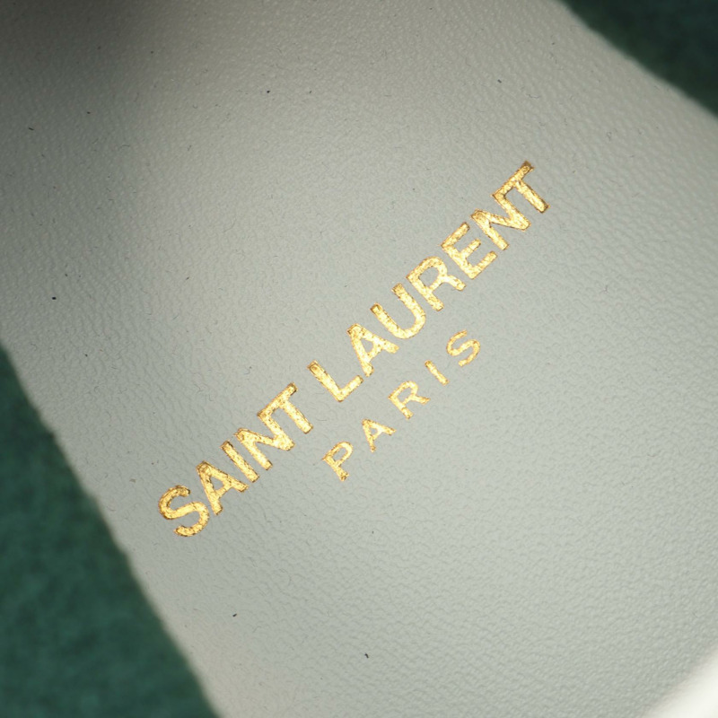 SAINT LAURENT PARIS SL/61 低筒運動鞋 皮革 白色 全新 男士 #43-4