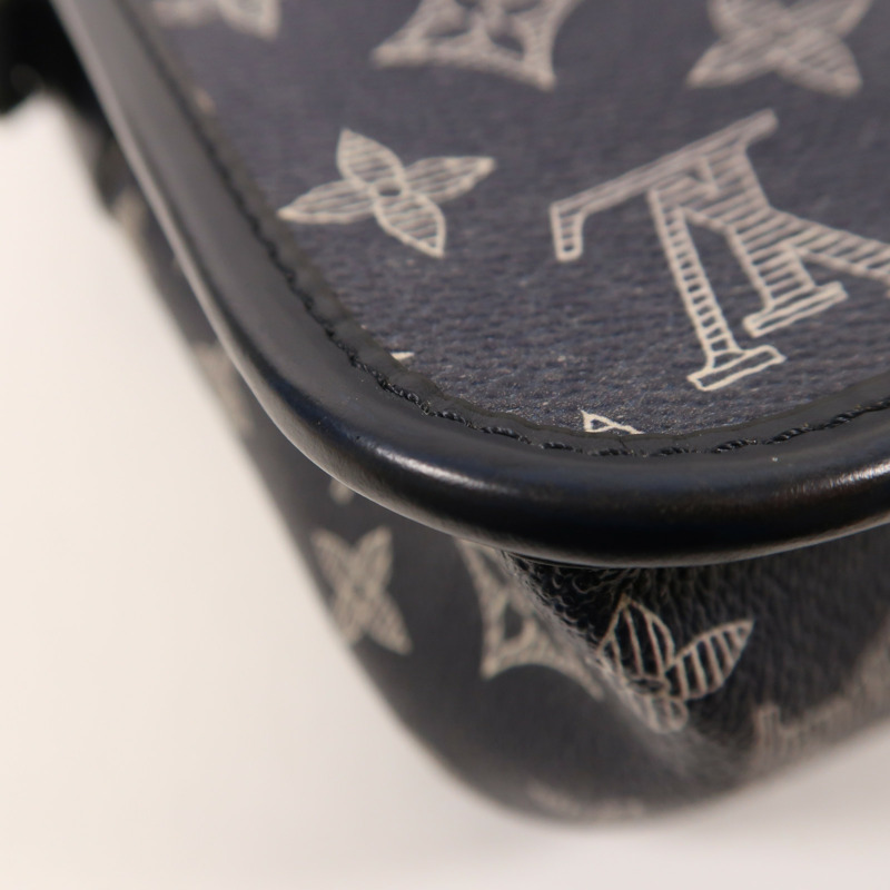 LOUIS VUITTON Monogram Savannah Messenger BB銀扣肩背袋-11