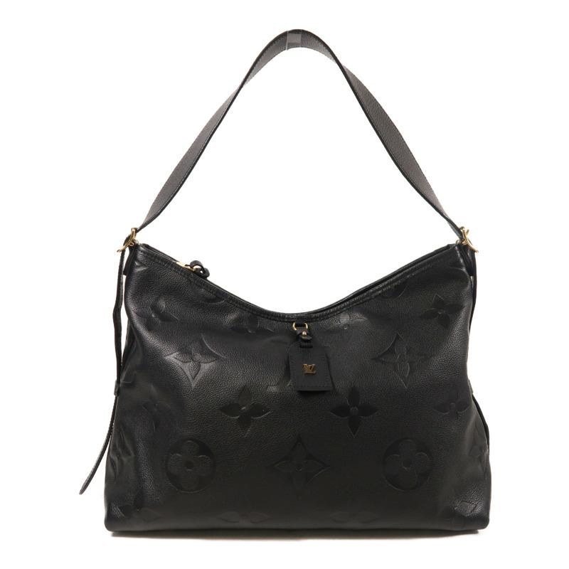 LOUIS VUITTON Monogram Empreinte CarryAll MM金扣肩背袋-0