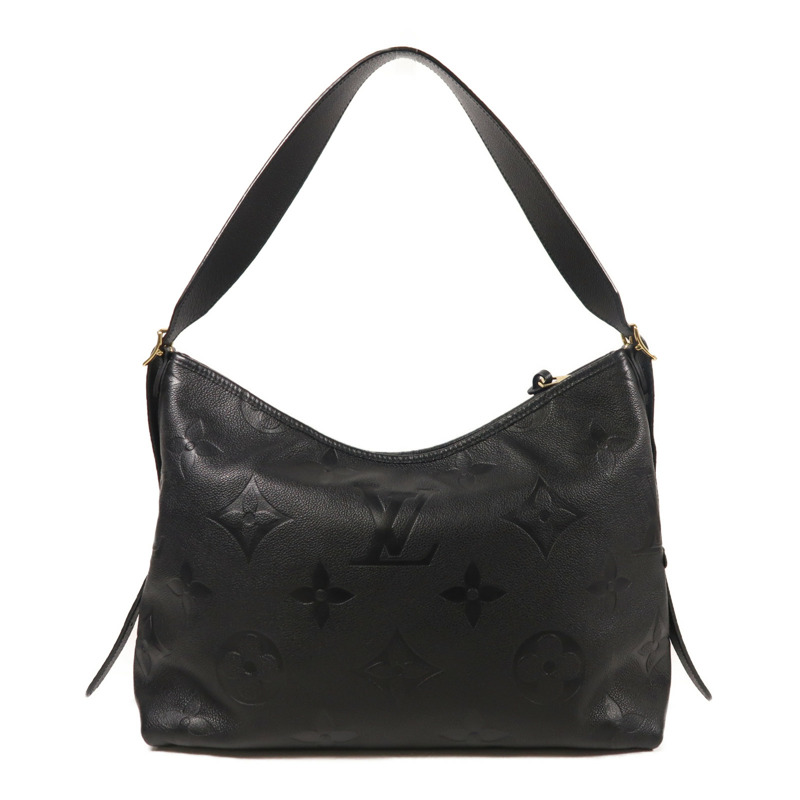 LOUIS VUITTON Monogram Empreinte CarryAll MM金扣肩背袋-1