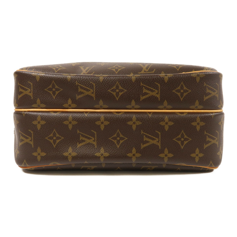 LOUIS VUITTON Monogram Reporter PM金扣肩背袋棕色-3