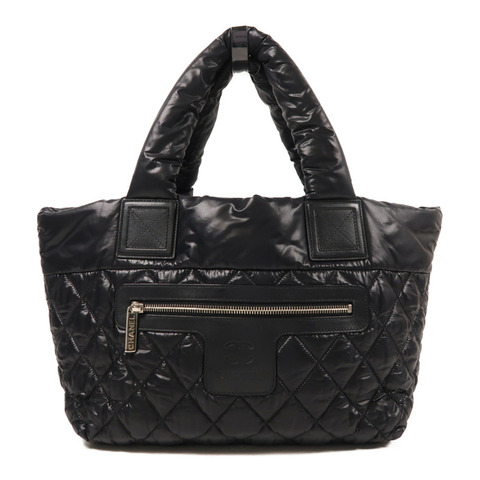 CHANEL 尼龍Coco Cocoon銀扣手挽袋