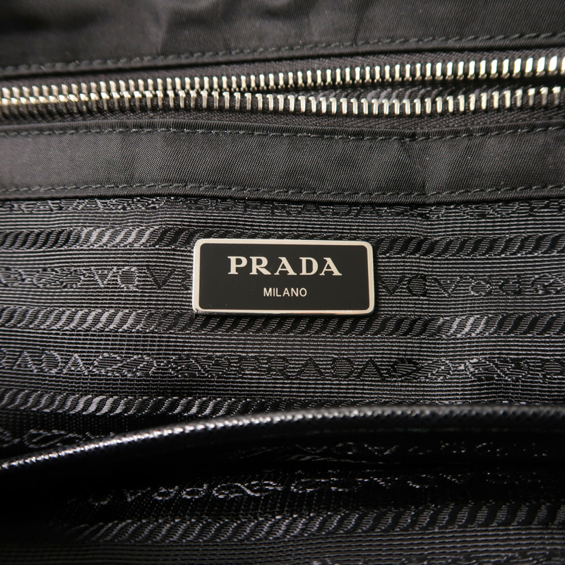 PRADA 尼龍2 Way Shoulder銀扣手挽肩背兩用袋-5