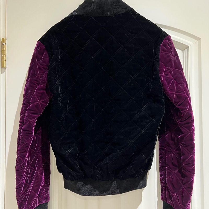 Saint Laurent Velvet Bomber Jacket-1