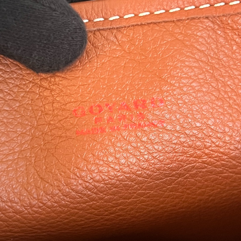 #全網最便宜#極新#超級火 Goyard 迷你Tote 托特包 焦糖色-13