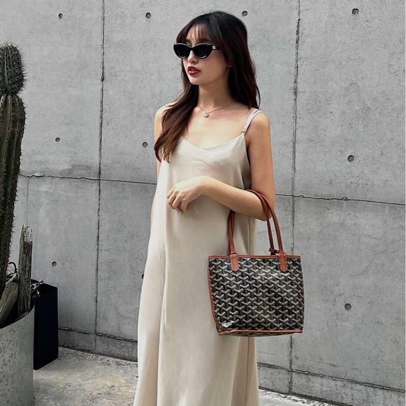 #全網最便宜#極新#超級火 Goyard 迷你Tote 托特包 焦糖色-1