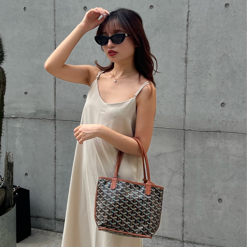 #全網最便宜#極新#超級火 Goyard 迷你Tote 托特包 焦糖色-2