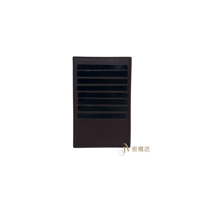 CHANEL 黑銀釦式CF荔枝皮對開零錢中夾-0