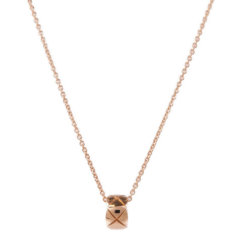 CHANEL 18K玫瑰金Co Co Crush項鍊
