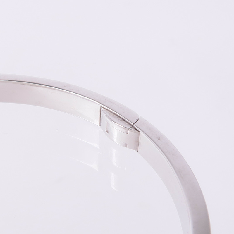 CARTIER 18K白金Love Bangle手鐲Cartier#17-6