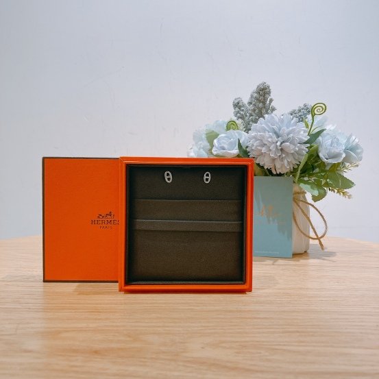 TW4469 Hermes 愛馬仕 925銀豬鼻耳環 Chaine D'ancre Earrings 925 Silver-0