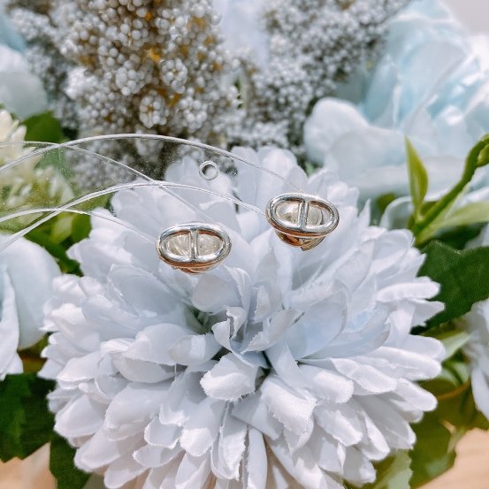 TW4469 Hermes 愛馬仕 925銀豬鼻耳環 Chaine D'ancre Earrings 925 Silver-4