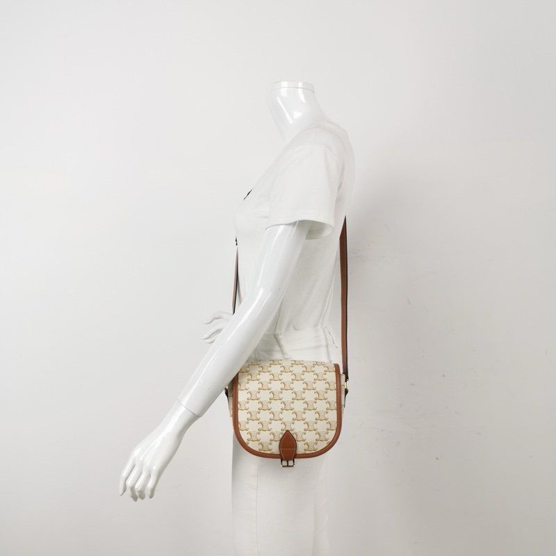 Celine Folco中號牛皮水滴形扣飾肩背包 斜背包-1